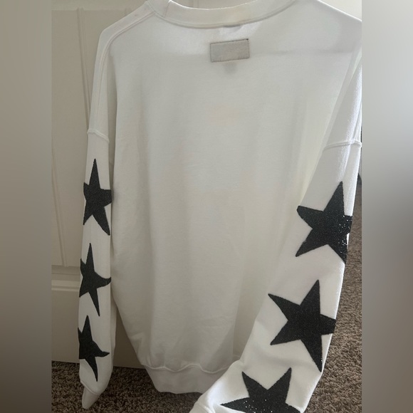 LF Stores Black Star Patch Pullover Sweatshirt Size M - Picture 4 of 4